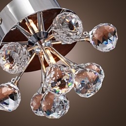 Moderne eigentijdse kristallen mini-stijl chromen metalen inbouwkast