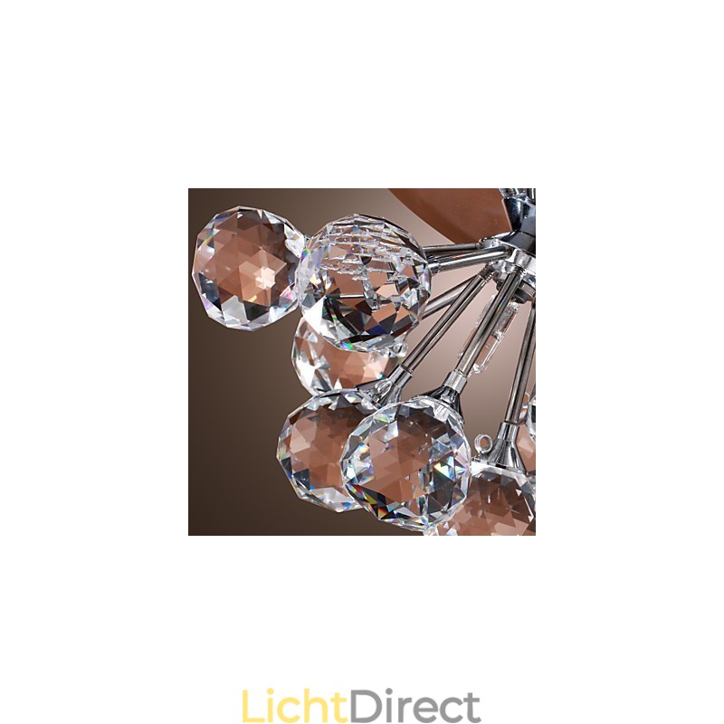 Moderne eigentijdse kristallen mini-stijl chromen metalen inbouwkast