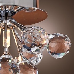Moderne eigentijdse kristallen mini-stijl chromen metalen inbouwkast