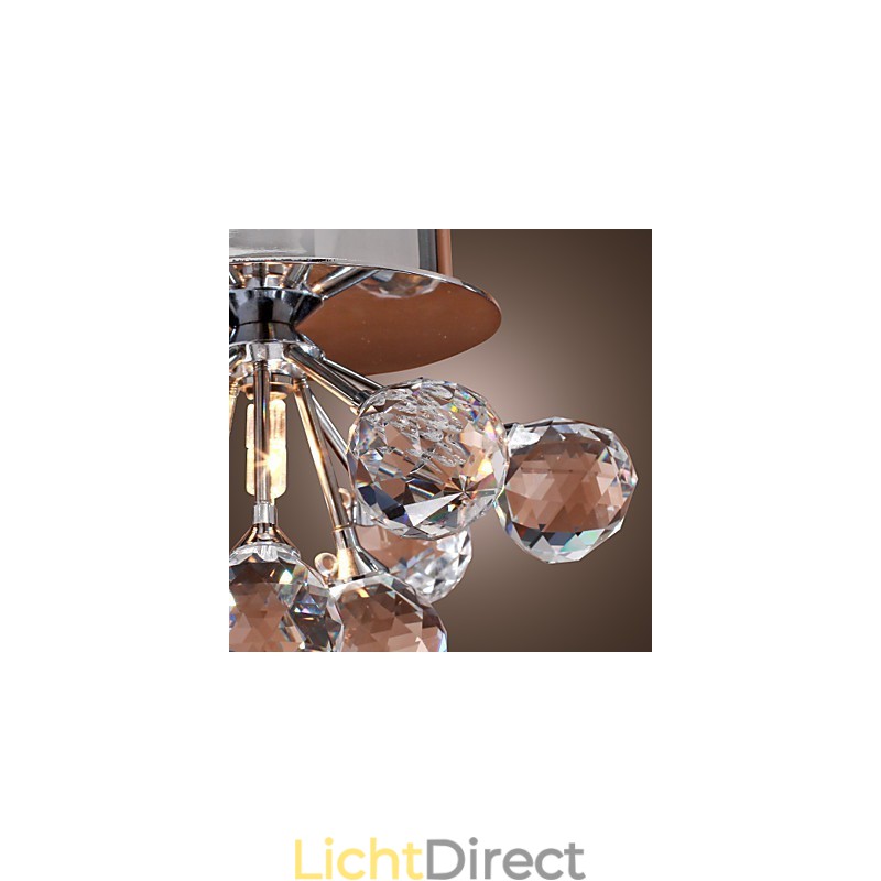 Moderne eigentijdse kristallen mini-stijl chromen metalen inbouwkast