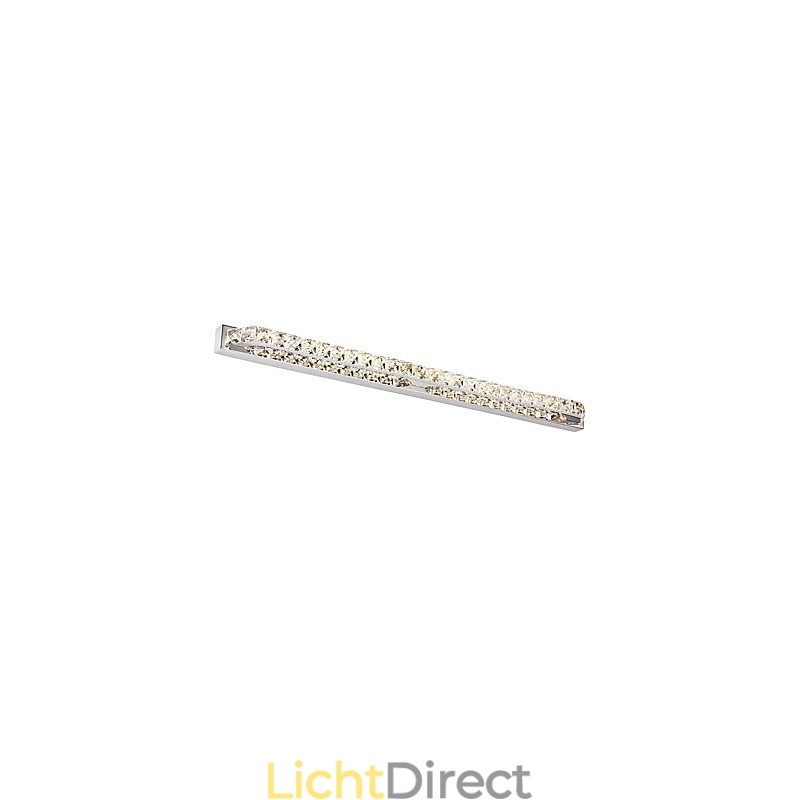 Lange hoogwaardige spiegellamp badkamerverlichting metaal en kristal wandlamp