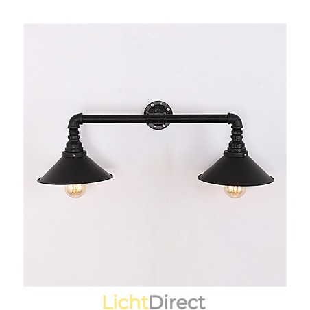 2 koppen retro industriële buis wandlampen eenvoudige loft zwarte metalen eetkamer keuken bar café decoratieve verlichting 2 koppen retro industriële buis wandlampen eenvoudige loft zwarte metalen eetkamer keuken bar café decoratieve verlichting