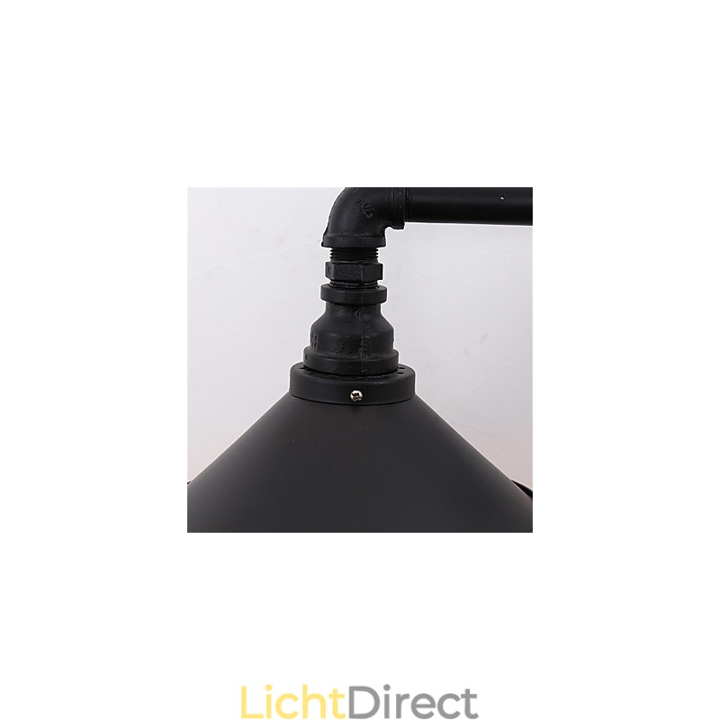 2 koppen retro industriële buis wandlampen eenvoudige loft zwarte metalen eetkamer keuken bar café decoratieve verlichting