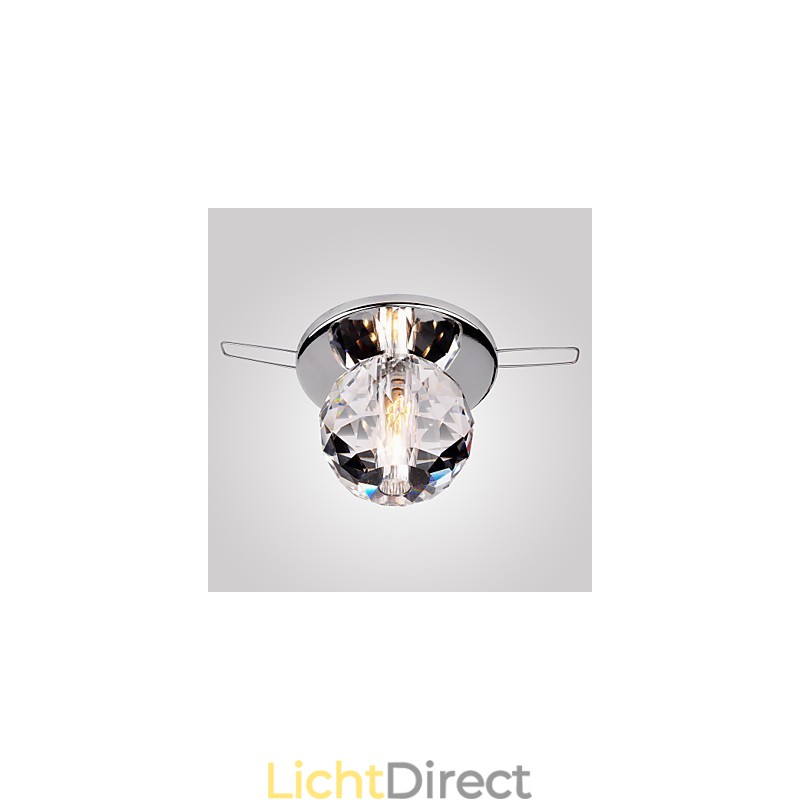 Moderne eigentijdse kristallen mini-stijl chromen metalen inbouwkast