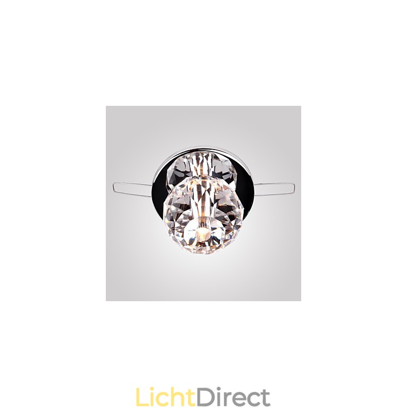 Moderne eigentijdse kristallen mini-stijl chromen metalen inbouwkast