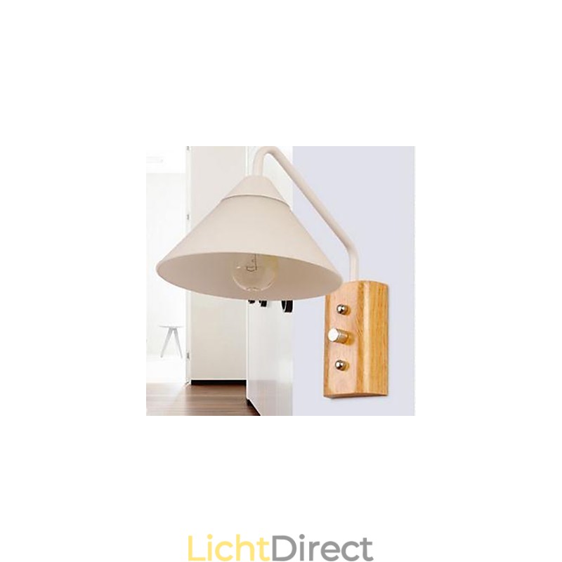 Japans Koreaans Gangpad Portiek Trap Slaapkamer Bedlamp Wandlamp Glas Hout