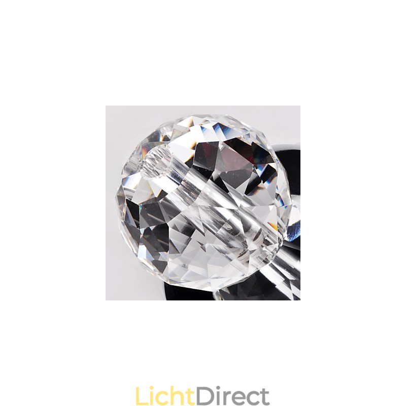 Moderne eigentijdse kristallen mini-stijl chromen metalen inbouwkast