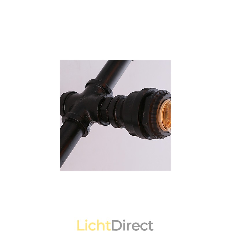 Vintage Waterpijp Liefdevol Hart Creatieve Wandlampen Industrieel Woonkamer Restaurant Bars Café Decoratie Wandlampen