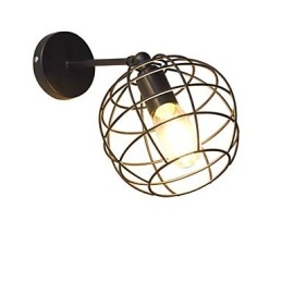 Bakstenen holle ronde ijzeren wandlamp domme zwarte Amerikaanse decoratie lichtzwaardlamp op muur