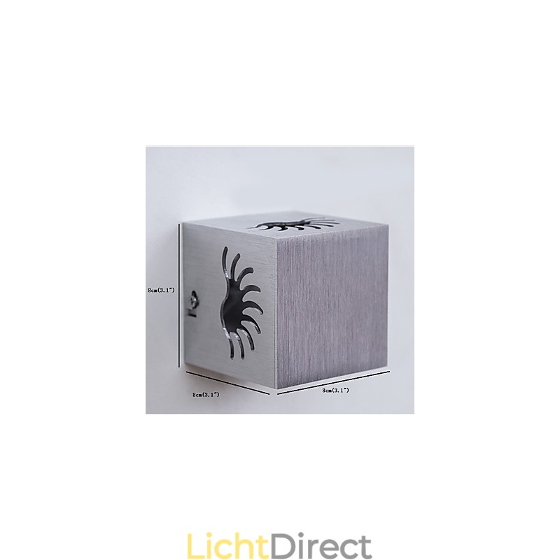 Moderne lichte aluminium wandlamp met plafondbevestiging, decoratieve wandlampen