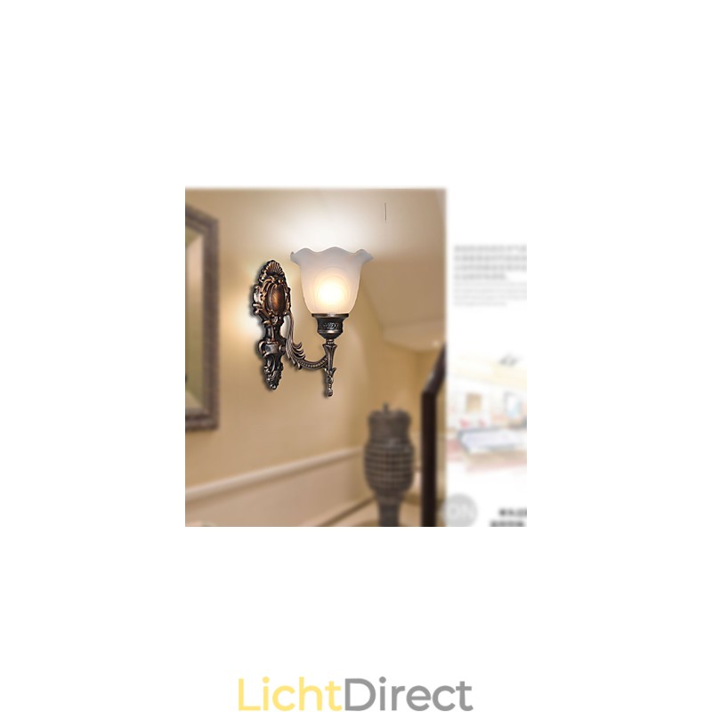 Europese Stijl Retro Wandlamp Hotel Ganglamp Ganglamp Spiegel Frontlamp Enkele Kop Bedlamp