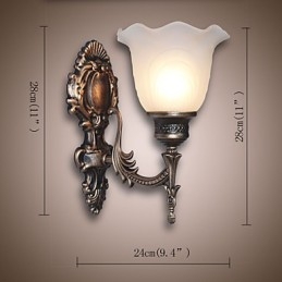 Europese Stijl Retro Wandlamp Hotel Ganglamp Ganglamp Spiegel Frontlamp Enkele Kop Bedlamp