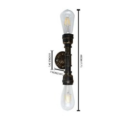 Rustieke Lodge Traditionele Klassieke Antieke Messing Kenmerk voor Sfeerverlichting Wandlampen Wandlamp