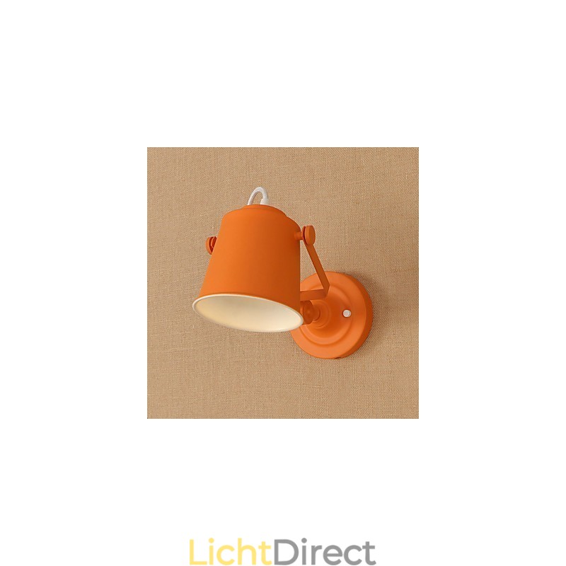 Geschilderde stalen wandlamp Dumb Black American Coffee Decoratie Retro wandlamp Lichtzwaardlamp op de muur