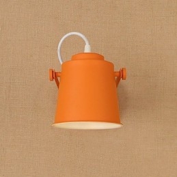 Geschilderde stalen wandlamp Dumb Black American Coffee Decoratie Retro wandlamp Lichtzwaardlamp op de muur