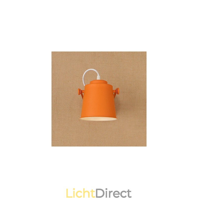 Geschilderde stalen wandlamp Dumb Black American Coffee Decoratie Retro wandlamp Lichtzwaardlamp op de muur
