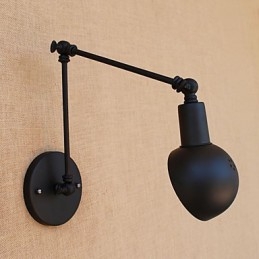 Eenvoudige vintage landelijke schilderfunctie voor mini-stijl zwenkarm oogbescherming sfeerverlichting wandlampen