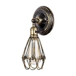 Wandlampen Vintage Indoor Hoek Verstelbare Metalen Wandlamp Retro Draadkooi Wandlamp