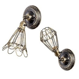 Wandlampen Vintage Indoor Hoek Verstelbare Metalen Wandlamp Retro Draadkooi Wandlamp