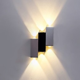 Moderne eigentijdse geborstelde functie voor sfeerverlichting, wandlamp met plafondmontage