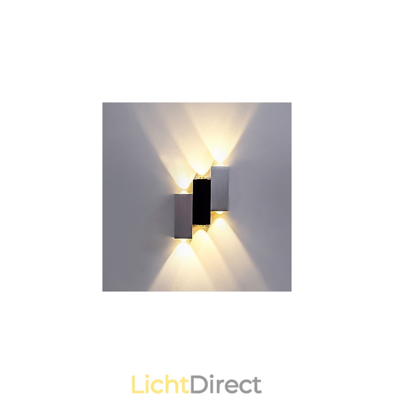 Moderne eigentijdse geborstelde functie voor sfeerverlichting, wandlamp met plafondmontage