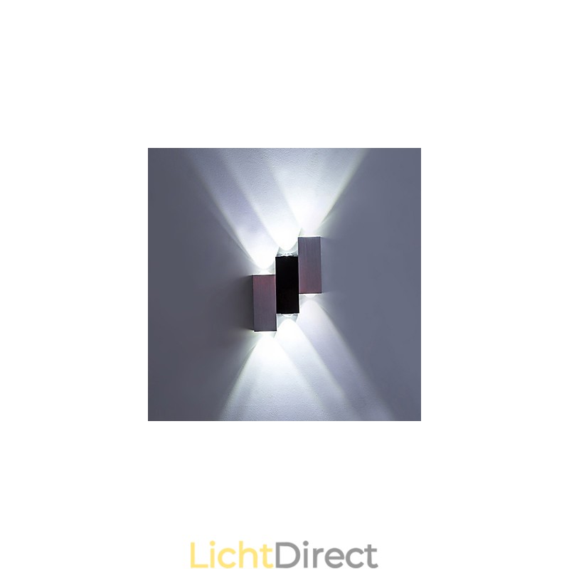 Moderne eigentijdse geborstelde functie voor sfeerverlichting, wandlamp met plafondmontage