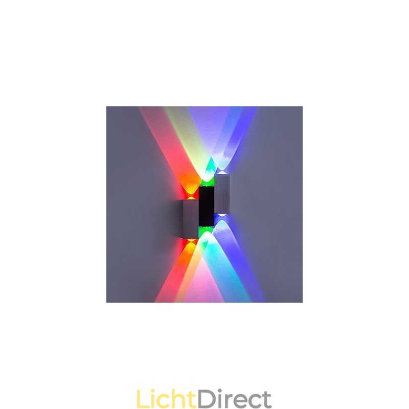 Moderne eigentijdse geborstelde functie voor sfeerverlichting, wandlamp met plafondmontage