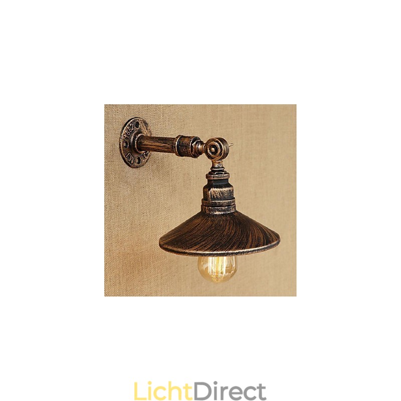Industriële stijl Nordic waterpijp wandlamp wandlamp bruin antiek