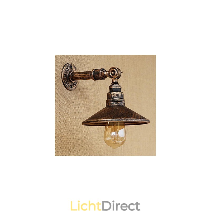 Industriële stijl Nordic waterpijp wandlamp wandlamp bruin antiek