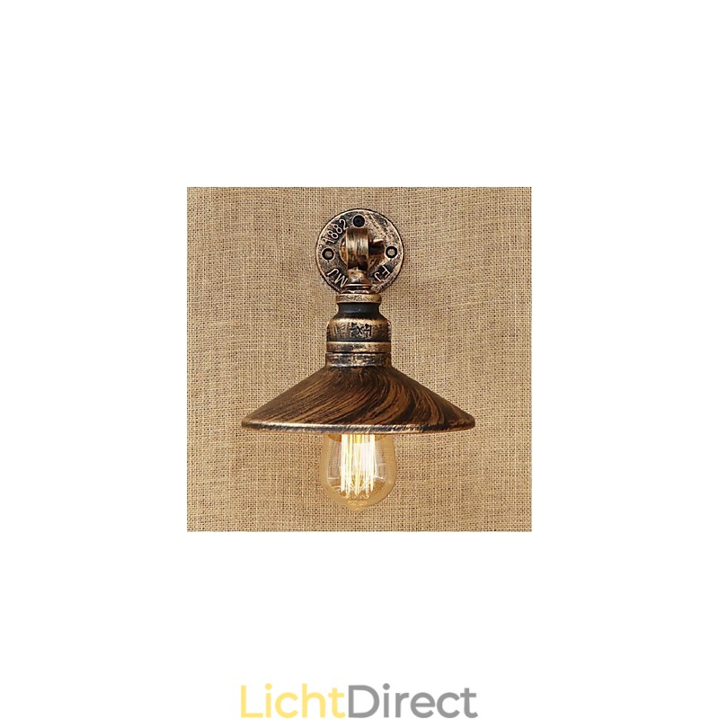 Industriële stijl Nordic waterpijp wandlamp wandlamp bruin antiek