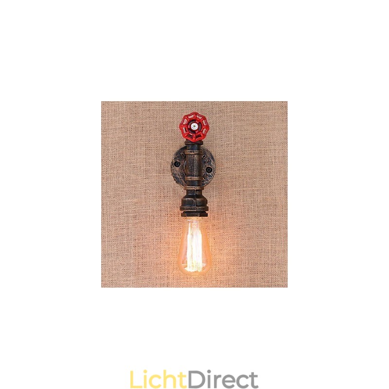 Nostalgia Eenvoudige Waterpijp Decoratieve Kleine Wandlamp Wandlamp
