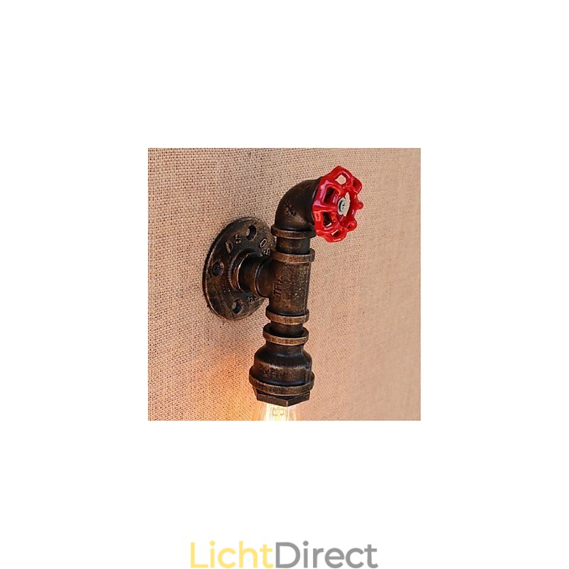 Nostalgia Eenvoudige Waterpijp Decoratieve Kleine Wandlamp Wandlamp