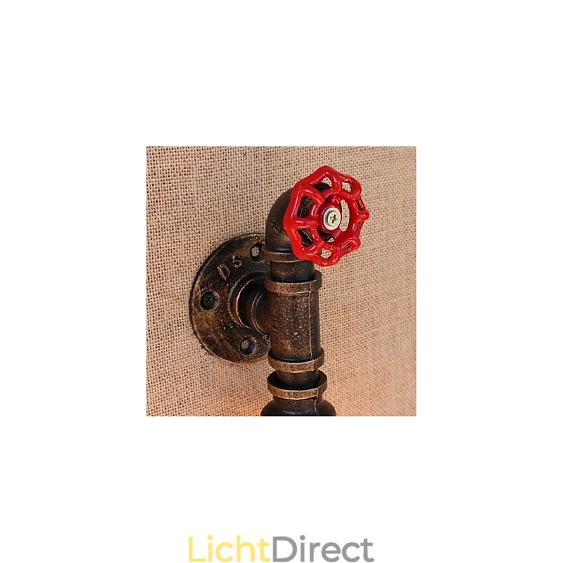 Nostalgia Eenvoudige Waterpijp Decoratieve Kleine Wandlamp Wandlamp