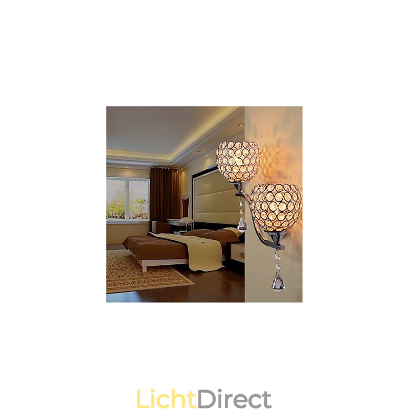 Moderne minimalistische woonkamer gang gang kristallen wandlamp