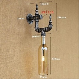 Rustieke Lodge Zilveren Feature voor Sfeervolle Licht Wandlampen Wandlamp