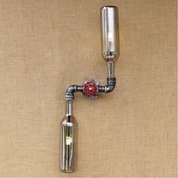 Rustieke Lodge Messing Kenmerk voor Sfeerverlichting Wandlampen Wandlamp Blauw Rook Grijs