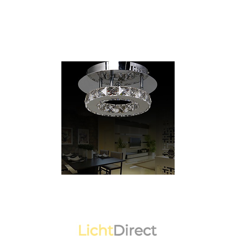 Moderne eigentijdse kristalchroom metalen inbouw