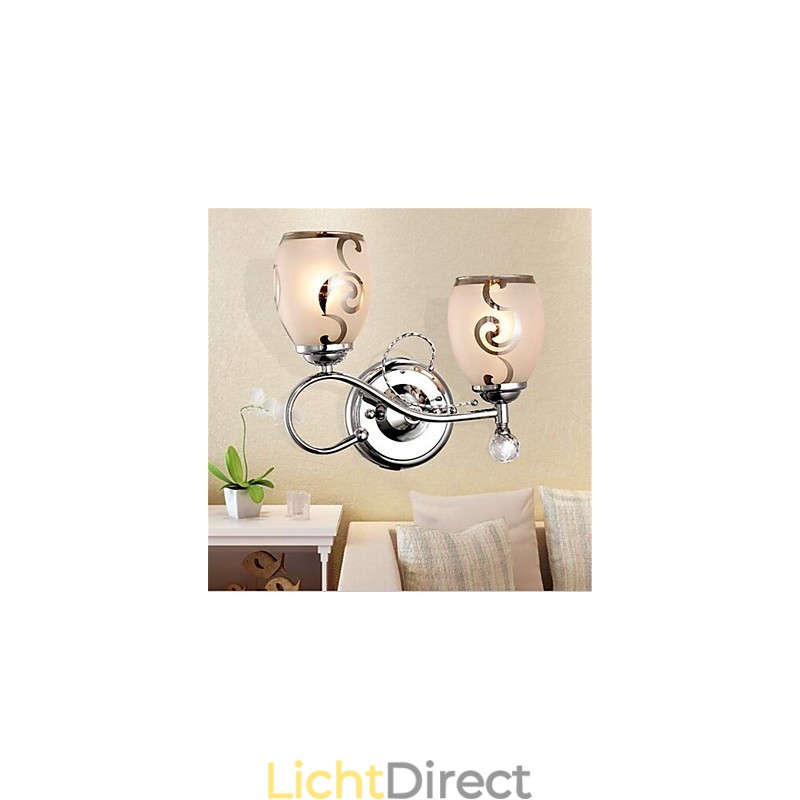 Moderne eigentijdse gegalvaniseerde functie voor Crystal Mini-stijl Ambient Light wandlampen