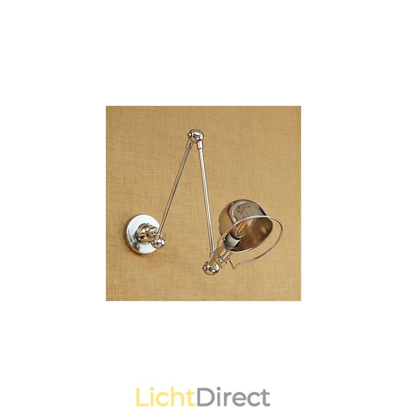 Moderne eigentijdse landelijke chromen functie voor zwenkarm oogbescherming downlight zwenkarm verlichting muur