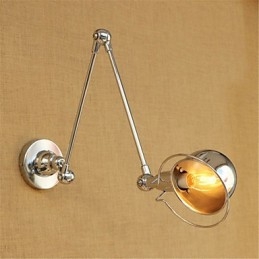 Moderne eigentijdse landelijke chromen functie voor zwenkarm oogbescherming downlight zwenkarm verlichting muur