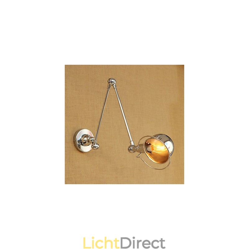 Moderne eigentijdse landelijke chromen functie voor zwenkarm oogbescherming downlight zwenkarm verlichting muur