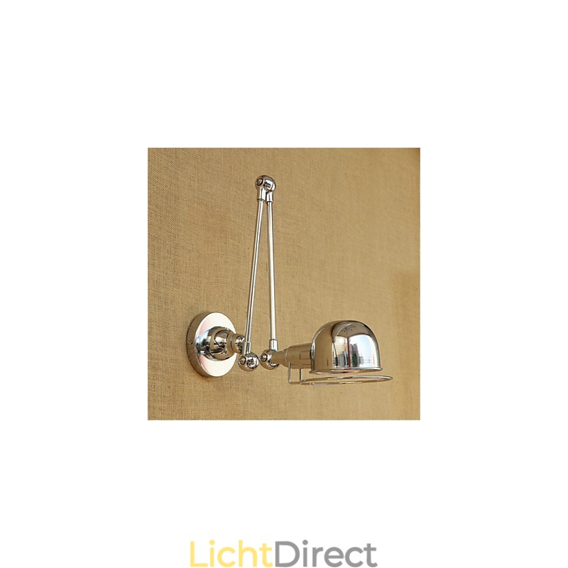 Moderne eigentijdse landelijke chromen functie voor zwenkarm oogbescherming downlight zwenkarm verlichting muur