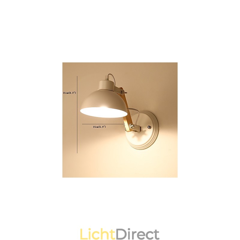 Vintage Hout Art Deco Metaal Metaal Rustiek Wandlamp Woonkamer Eetkamer Hal Wandlamp Zwart Wit Optioneel