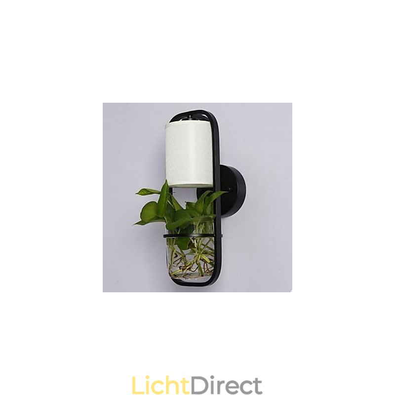 Moderne ijzeren creatieve potplanten glazen wandlamp