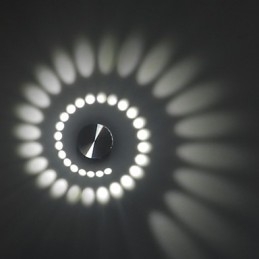 Moderne lichte aluminium inbouw wandlamp geïntegreerd