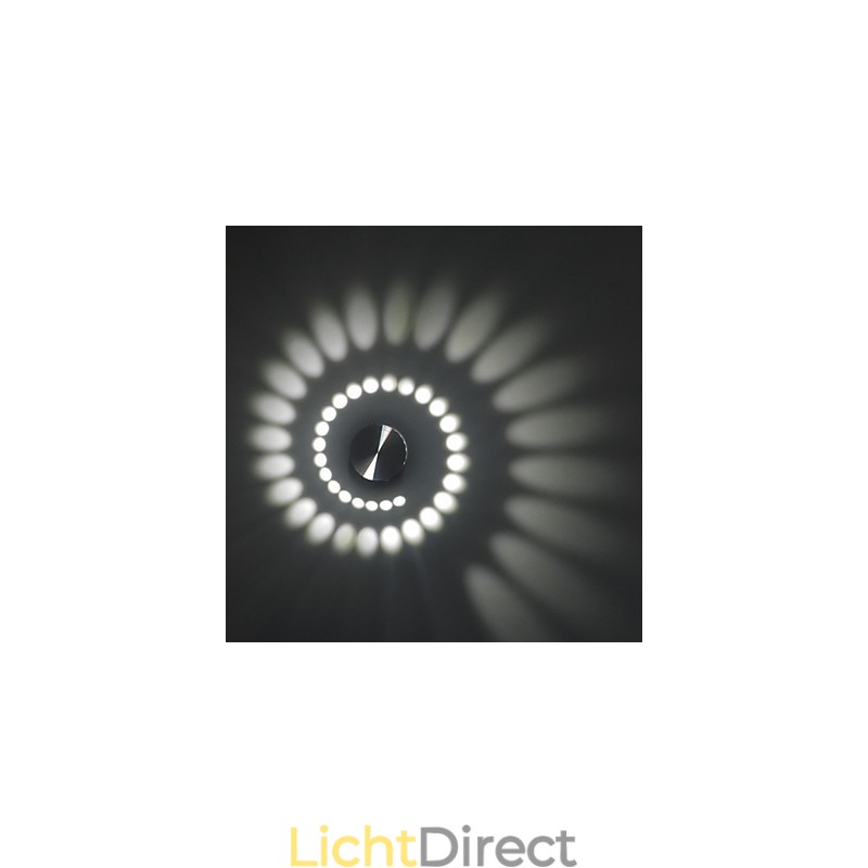 Moderne lichte aluminium inbouw wandlamp geïntegreerd