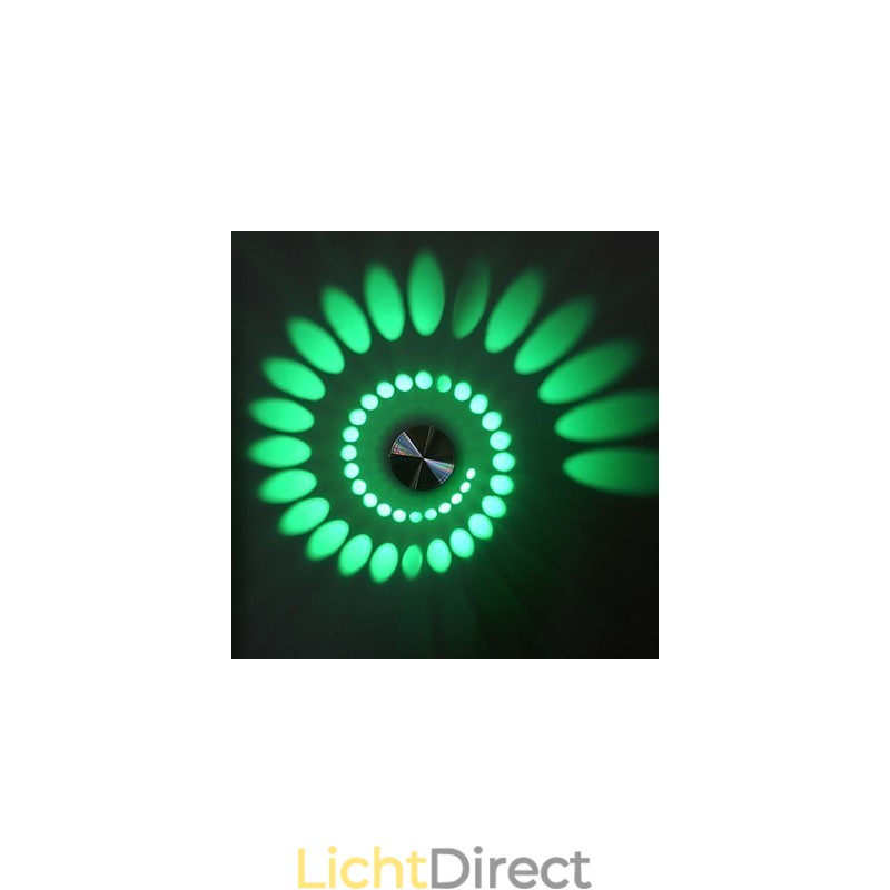 Moderne lichte aluminium inbouw wandlamp geïntegreerd
