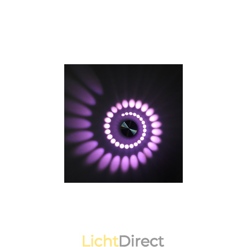 Moderne lichte aluminium inbouw wandlamp geïntegreerd
