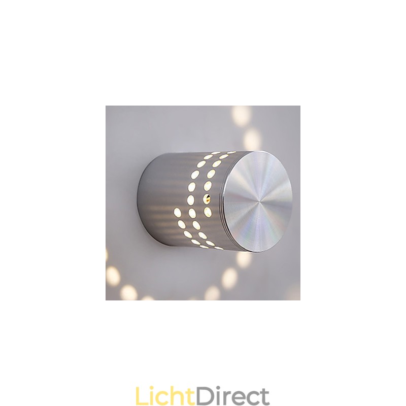 Moderne lichte aluminium inbouw wandlamp geïntegreerd