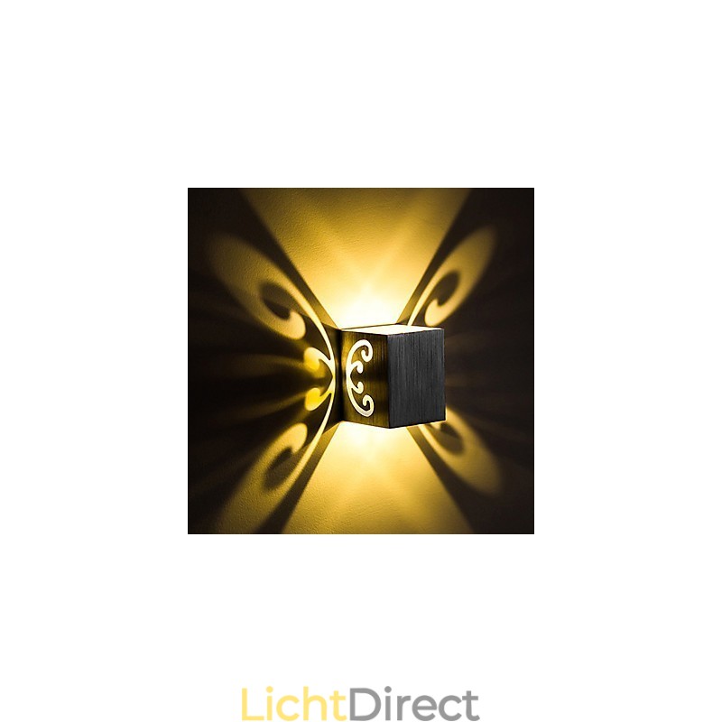 Moderne lichte aluminium wandlamp met plafondbevestiging, decoratieve wandlampen